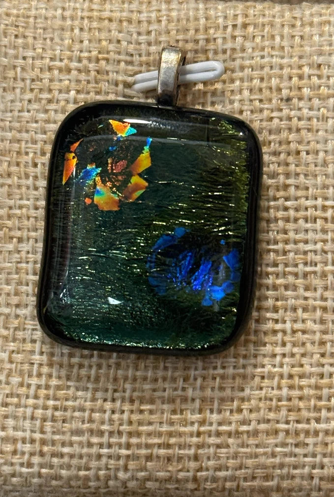 Handmade in Kamloops Glass Pendant