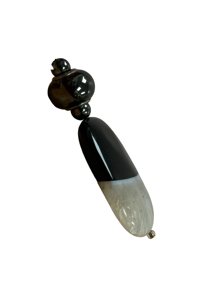 Handmade in Kamloops Pendant Agate Nighttime