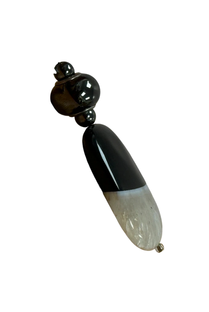 Handmade in Kamloops Pendant Agate Nighttime