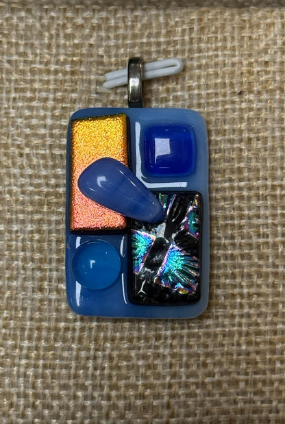 Handmade in Kamloops Glass Pendant
