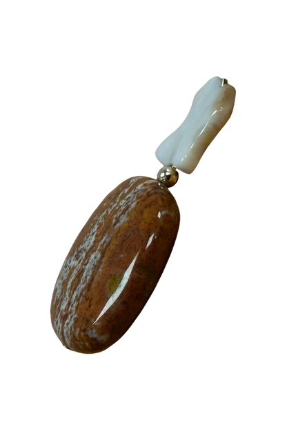 Handmade in Kamloops Pendant Ocean Jasper