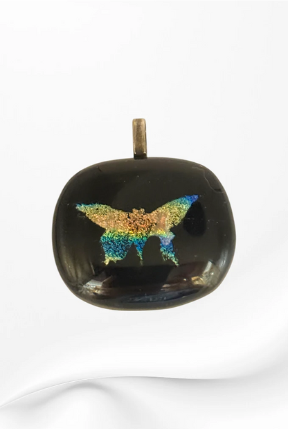 Handmade in Kamloops Glass Pendant