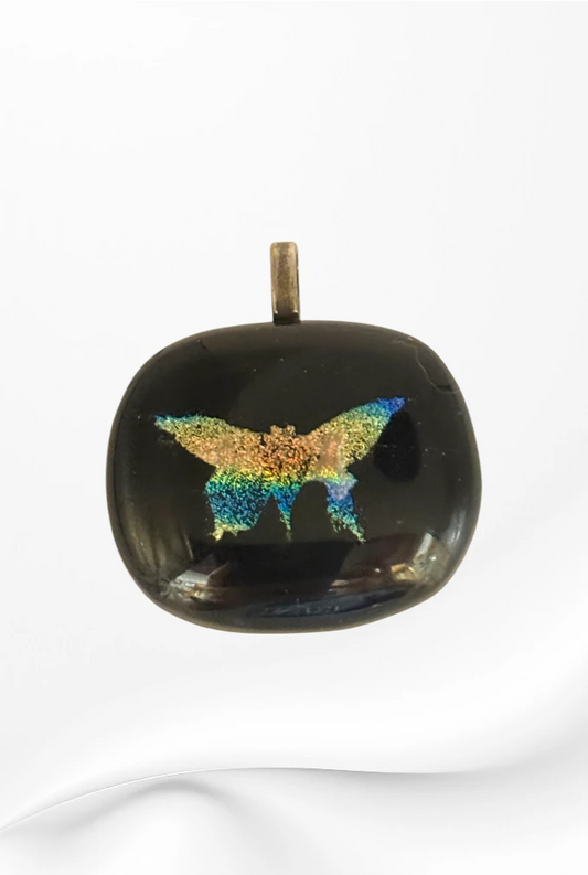 Handmade in Kamloops Glass Pendant