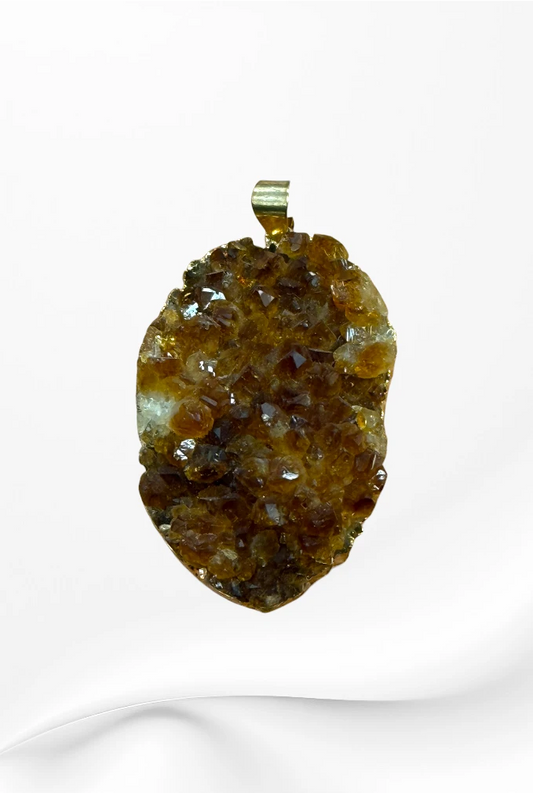 Handmade in Kamloops Pendant Citrine