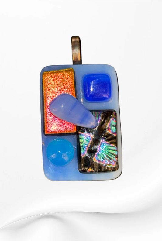 Handmade in Kamloops Glass Pendant