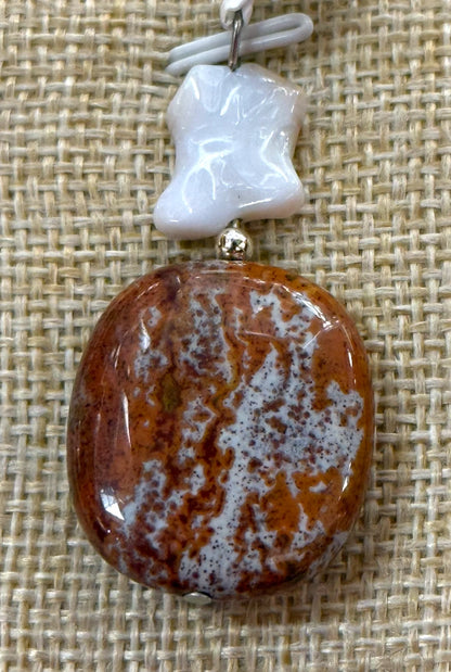Handmade in Kamloops Pendant Ocean Jasper