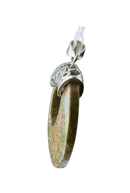 Handmade in Kamloops Pendant Unakite