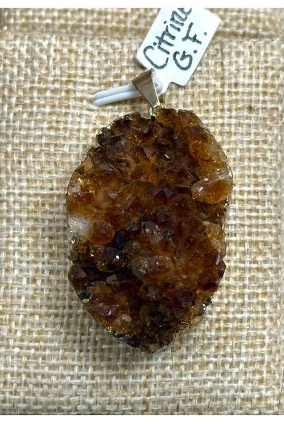 Handmade in Kamloops Pendant Citrine