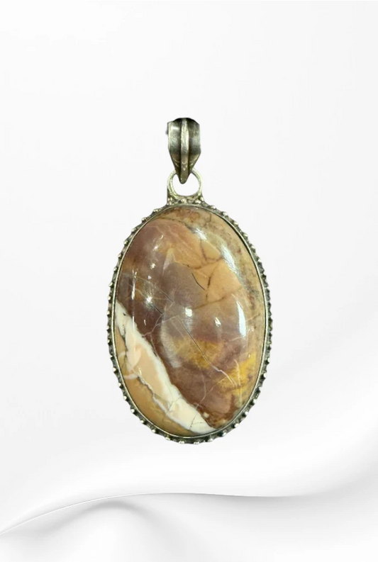 Handmade in Kamloops Pendant Butterfly Jasper