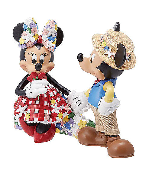 Mickey and Minnie Mouse Holding Hands Figurine