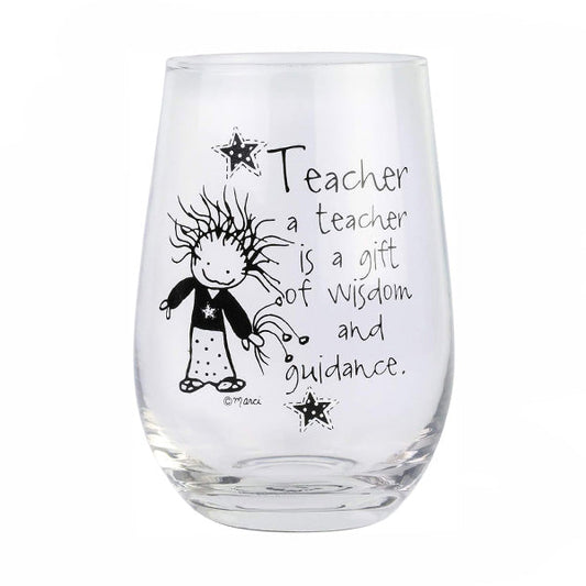 Teacher Wine Glass