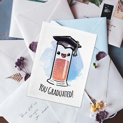 You Graduated" (Cylinder) - Funny Nerdy Graduation Card