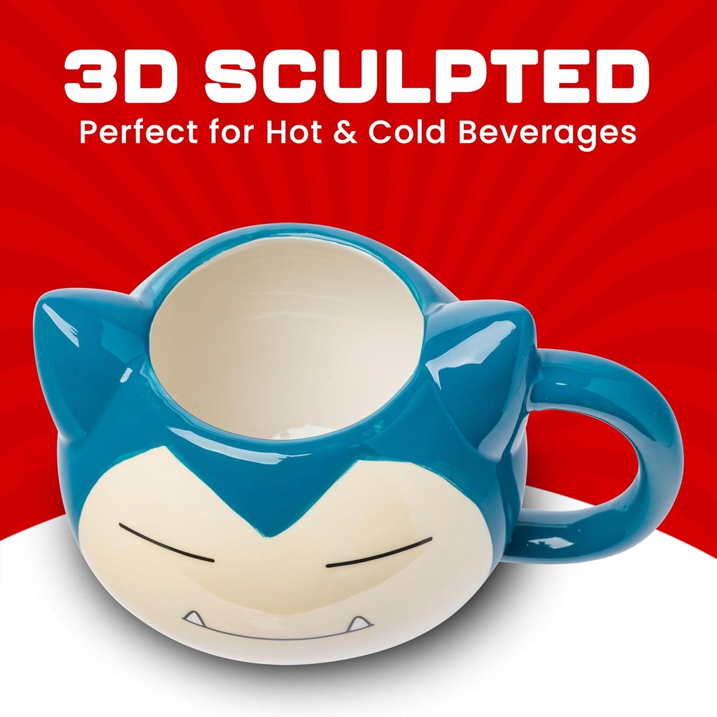 Snorlax Face 3D Sculpted Mug