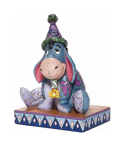 Eeyore with Birthday Hat and Party Horn Figurine