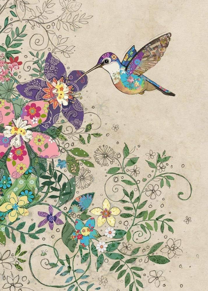 Bug Art Tropical Hummingbird Card