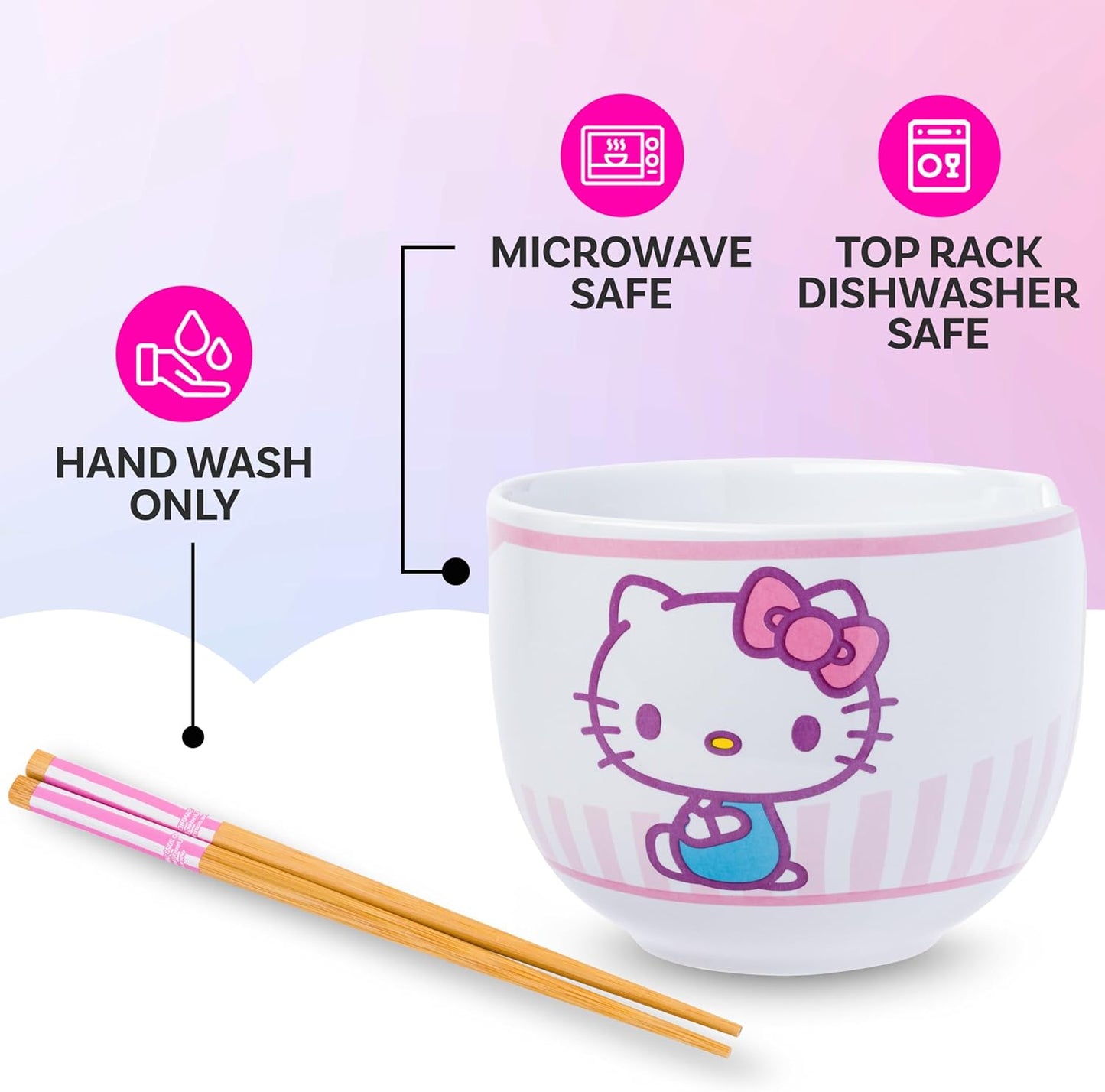 Hello Kitty Ramen Bowl Set