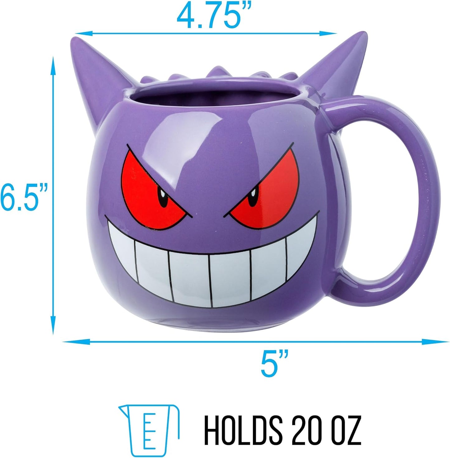 Gengar 3D Sculpted Ceramic Mug
