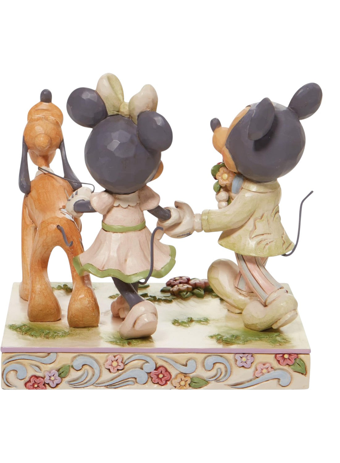 Mickey & Minnie Walking Pluto Figurine