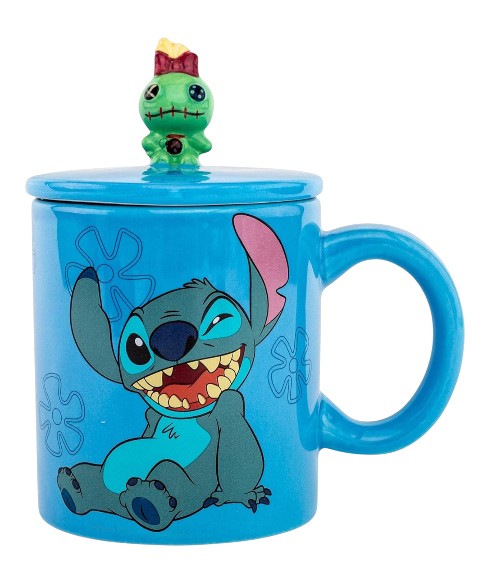 Stitch Mug with Sculpted Scrump Lid