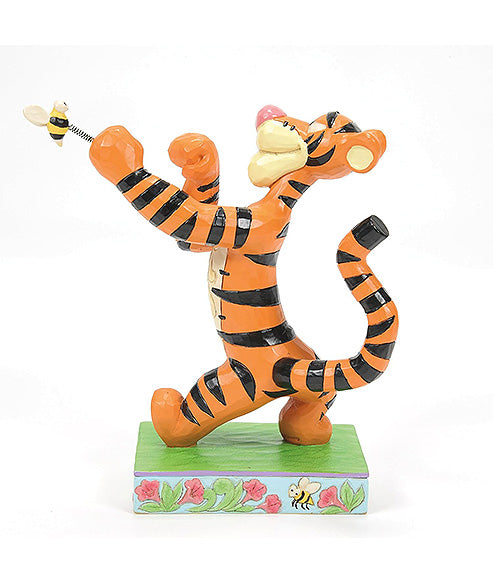 Tigger Fighting a Bee Figurine