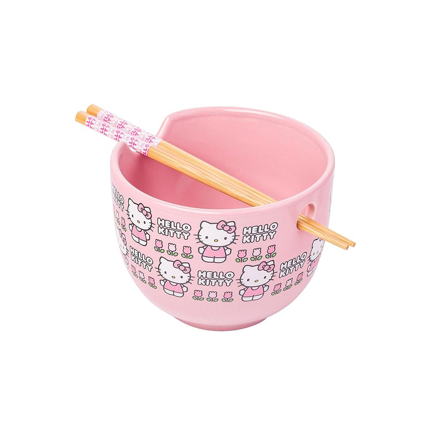 Hello Kitty Flowers Ramen Bowl Set