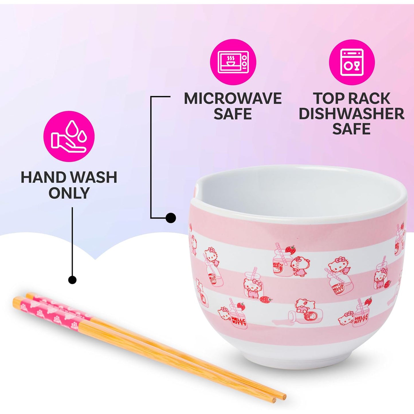 Hello Kitty Ramen Bowl Set