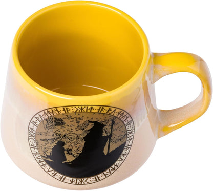 The Lord of the Rings Not All Who Wonder are Lost Reactive Glaze Tapered Pottery Mug
