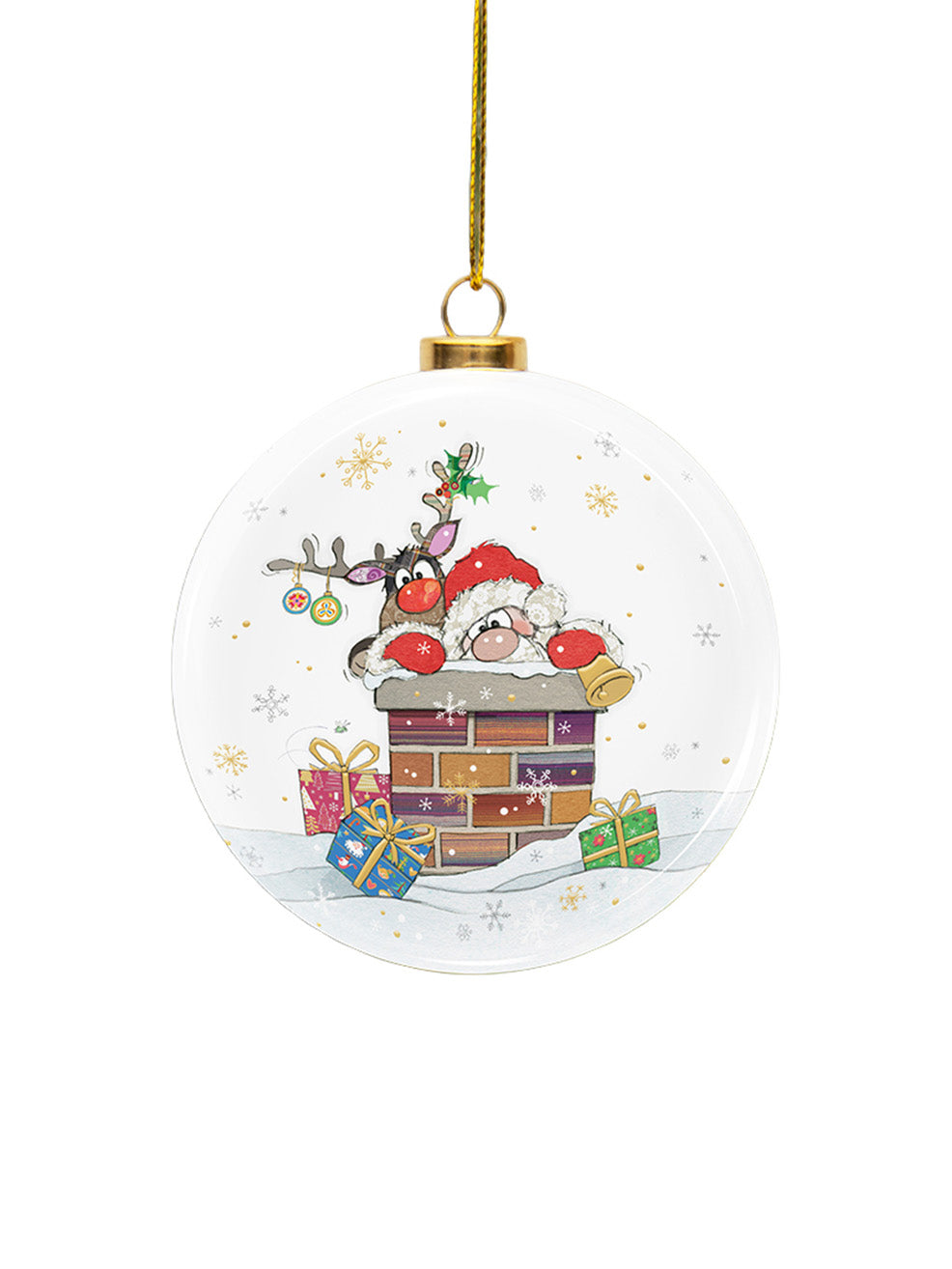 Santa Bauble Ornament