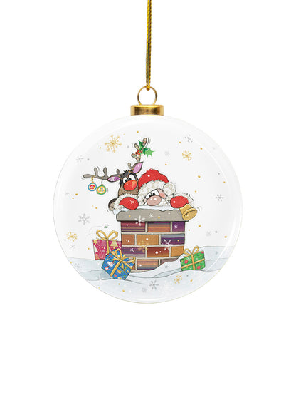 Santa Bauble Ornament