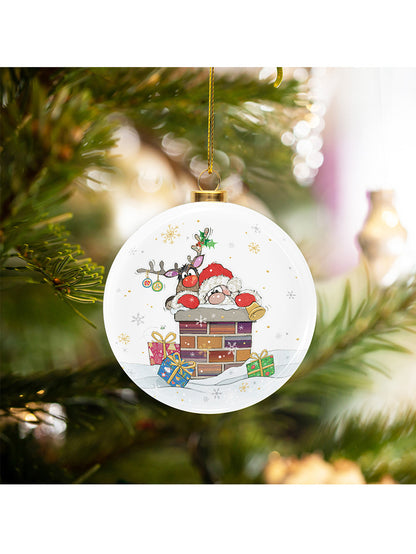 Santa Bauble Ornament