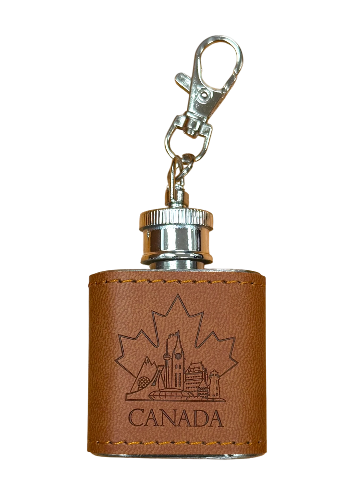Canada Flask Keychain