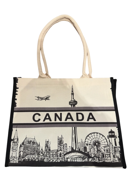 Canada Skyline Tote Bag