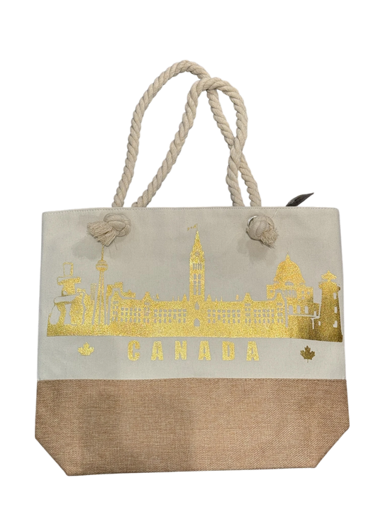 Canada Skyline Beach Bag