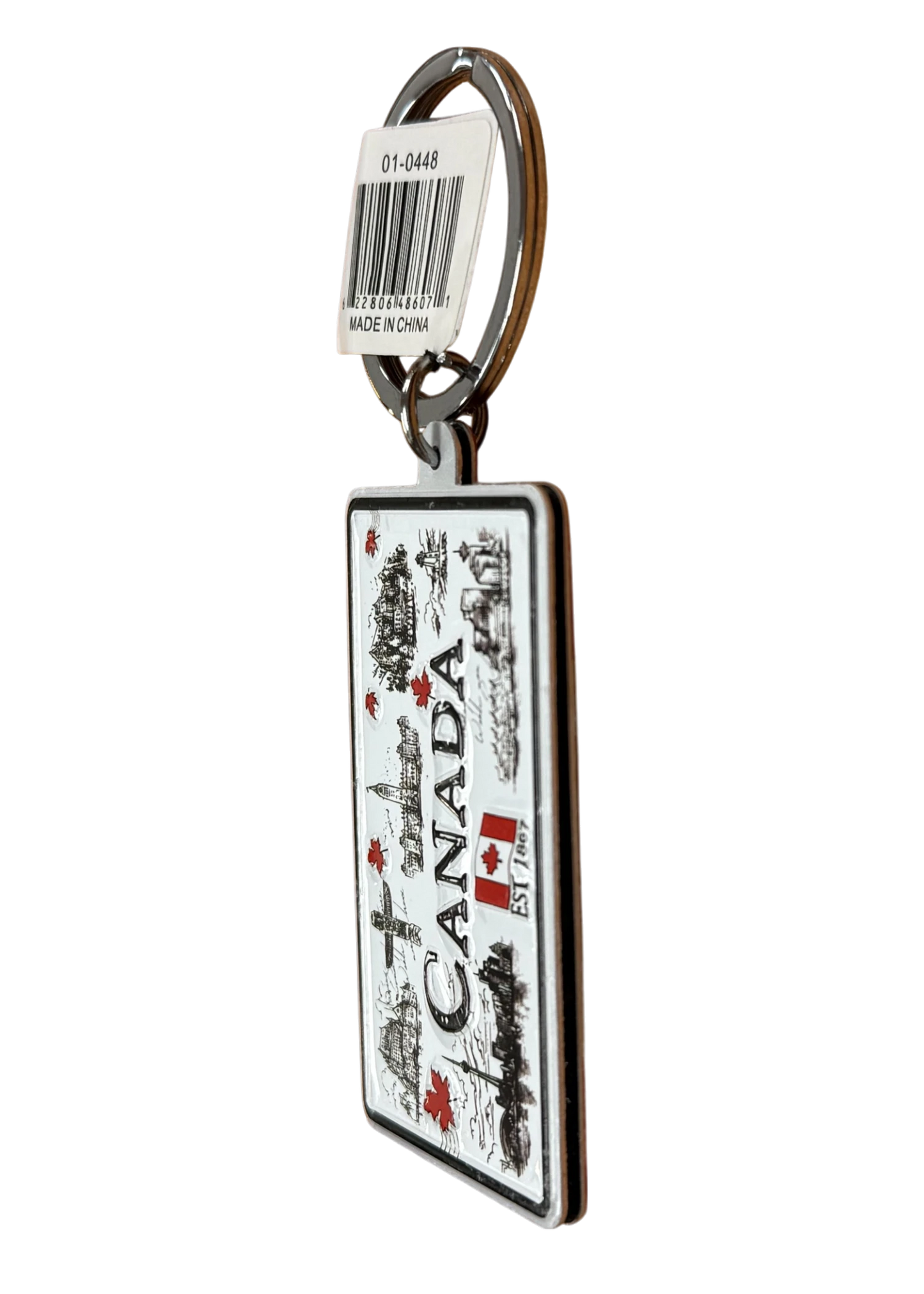 Canadian Double-sided Keychain