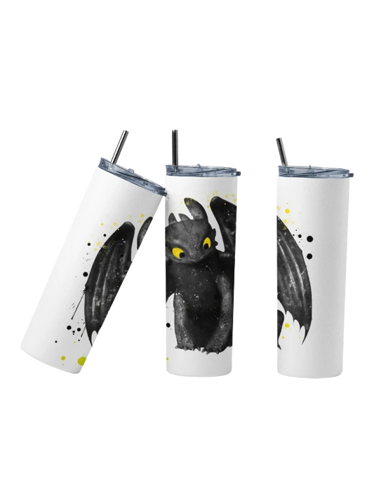 Toothless Black Dragon Cartoon Inspired Tumbler