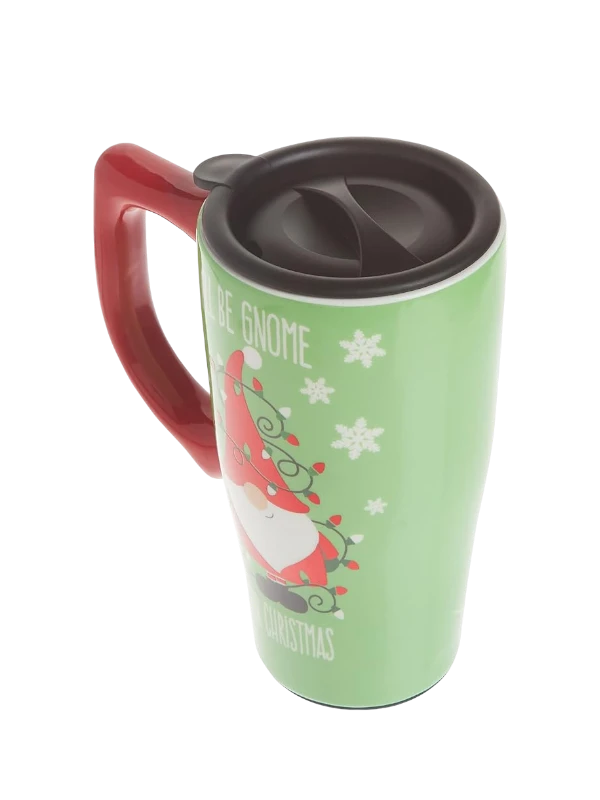 Christmas Gnome Travel-Mug Coffee Cup