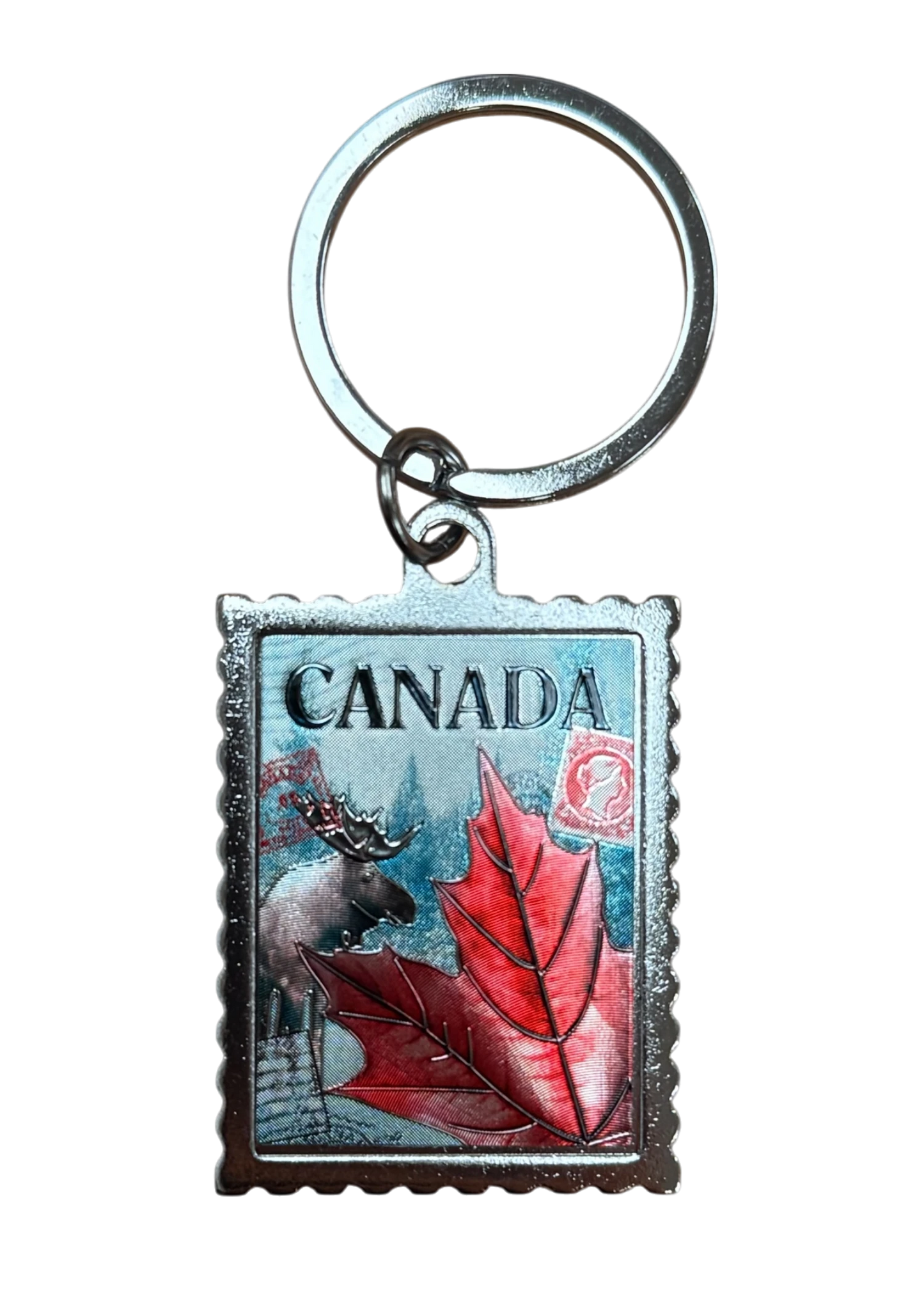 Canadian Stamp Keychain