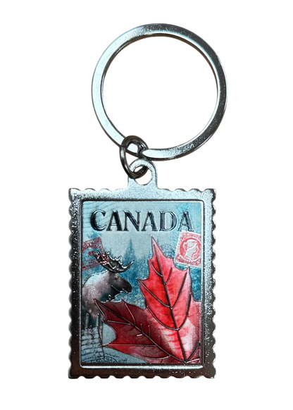 Canadian Stamp Keychain