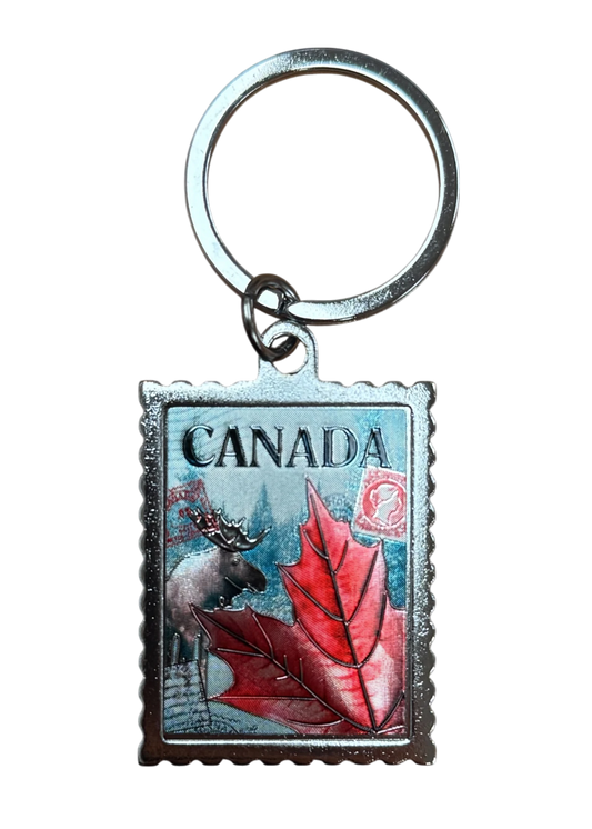 Canadian Stamp Keychain