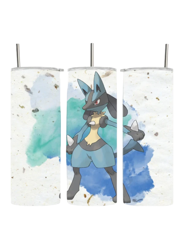 Lucario Poke Anime Drink Tumbler
