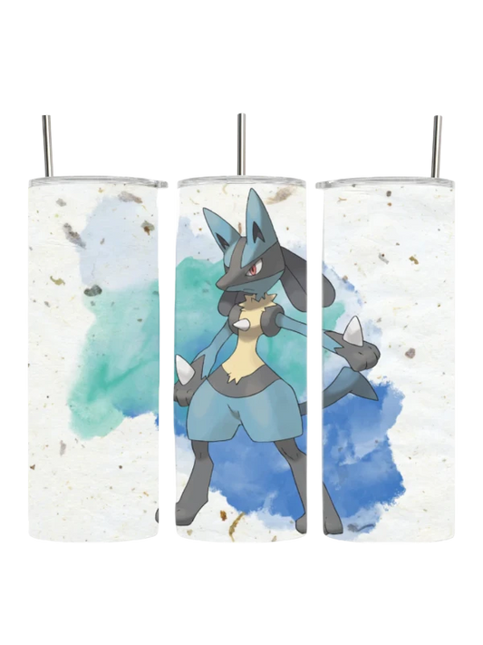 Lucario Poke Anime Drink Tumbler