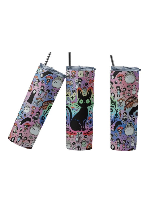 Gigi Cat and Company Anime Inspired Tumbler