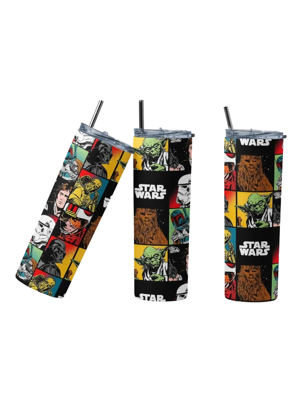 Star Wars Classic Space Collage Movie Inspired Tumbler
