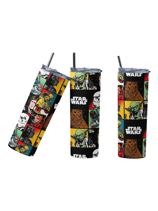 Star Wars Classic Space Collage Movie Inspired Tumbler