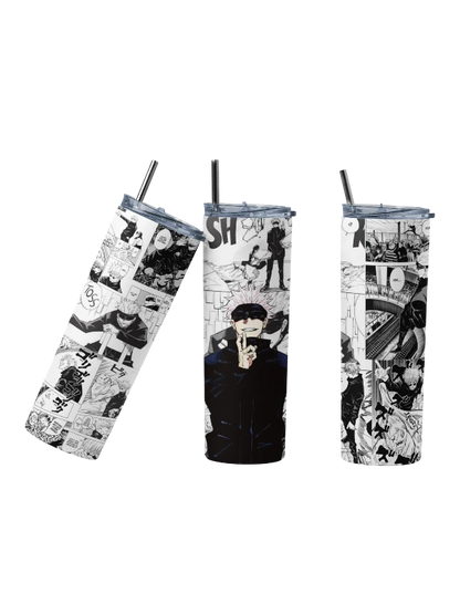 Jujitsu Kaisen Gojo Blindfold Anime Inspired Tumbler