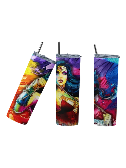 Wonder Woman Movie Inspired Superhero Tumbler