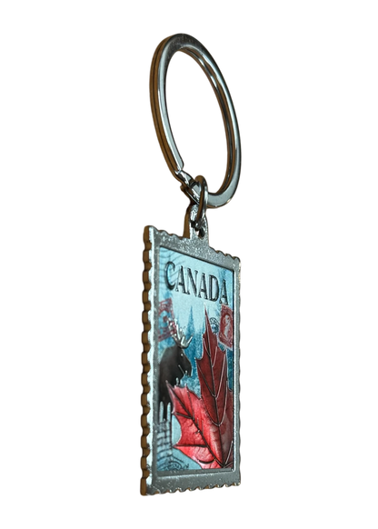 Canadian Stamp Keychain