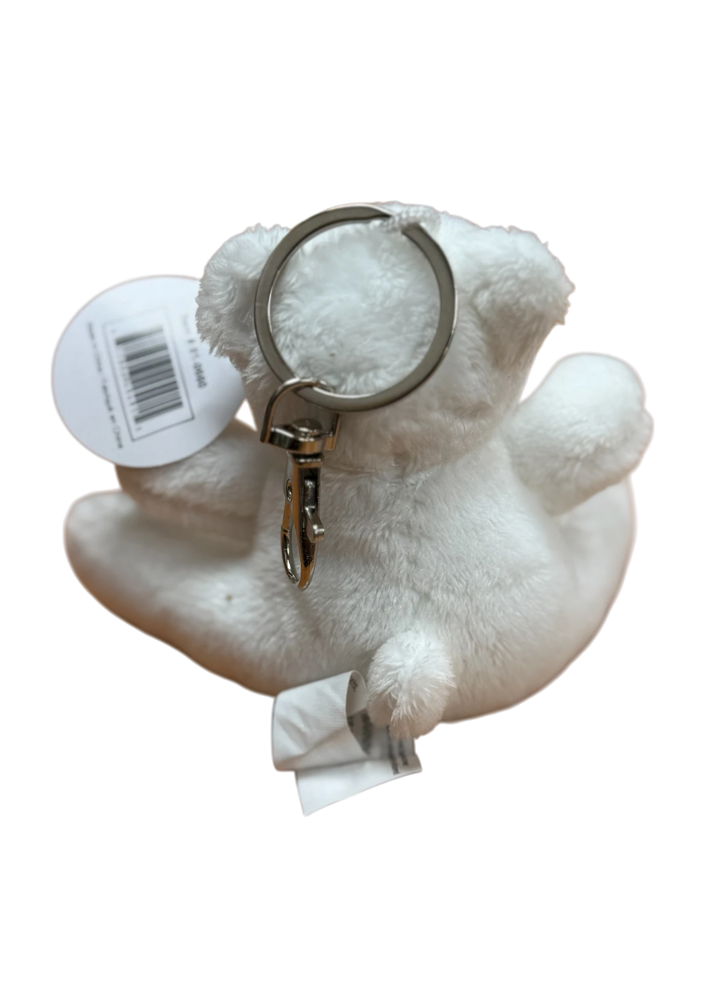 Canada White Bear Plush Keychain