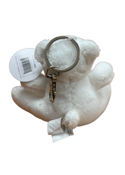 Canada White Bear Plush Keychain