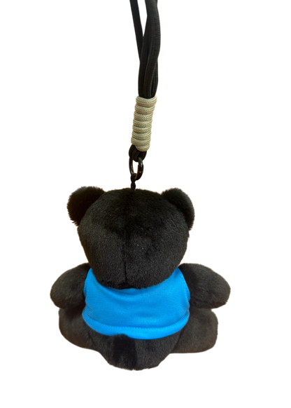 Kamloops Bear Plush Keychain (Blue Tee)